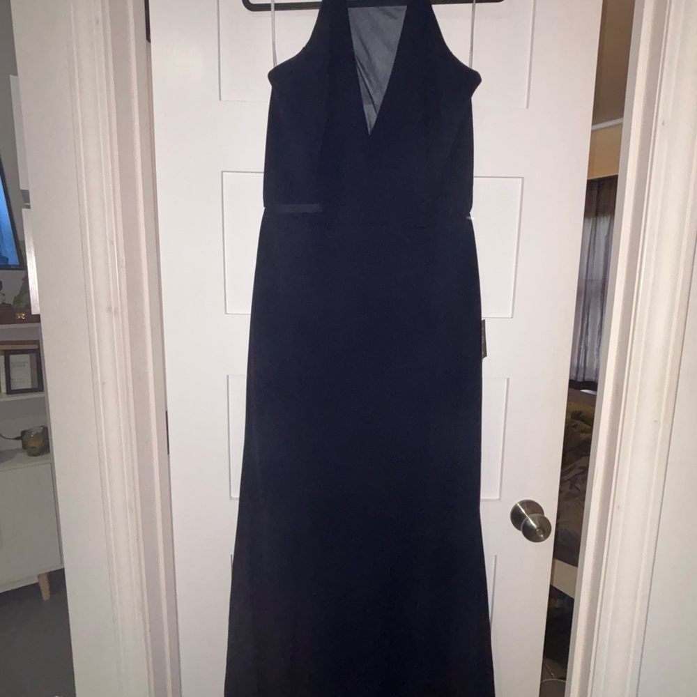 NWT Elegant Black Halter Dress